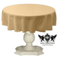 TABLECLOTH DULL BRIDAL SATIN (42" Round) - New Creations Fabric & Foam Inc