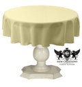 TABLECLOTH DULL BRIDAL SATIN (42" Round) - New Creations Fabric & Foam Inc