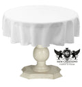 TABLECLOTH DULL BRIDAL SATIN (45" Round) - New Creations Fabric & Foam Inc