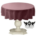 TABLECLOTH DULL BRIDAL SATIN (48" Round) - New Creations Fabric & Foam Inc