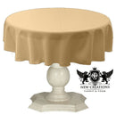 TABLECLOTH DULL BRIDAL SATIN (54" Round) - New Creations Fabric & Foam Inc