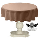 TABLECLOTH DULL BRIDAL SATIN (54" Round) - New Creations Fabric & Foam Inc
