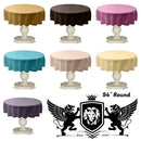 TABLECLOTH DULL BRIDAL SATIN (54" Round) - New Creations Fabric & Foam Inc