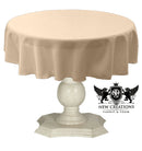 TABLECLOTH DULL BRIDAL SATIN (58" Round) - New Creations Fabric & Foam Inc