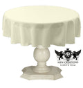 TABLECLOTH DULL BRIDAL SATIN (58" Round) - New Creations Fabric & Foam Inc