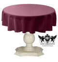 TABLECLOTH DULL BRIDAL SATIN (58" Round) - New Creations Fabric & Foam Inc