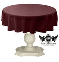 TABLECLOTH DULL BRIDAL SATIN (58" Round) - New Creations Fabric & Foam Inc