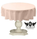 TABLECLOTH DULL BRIDAL SATIN (58" Round) - New Creations Fabric & Foam Inc