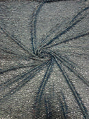 Vegas Beaded Sequin Stretch Mesh Fabric (By The Yard) - New Creations Fabric & Foam Inc