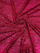 Vegas Beaded Sequin Stretch Mesh Fabric (By The Yard) - New Creations Fabric & Foam Inc