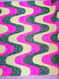Wave Sequin Stretch Velvet 54" Wide| New Creations Fabric & Foam Inc. - New Creations Fabric & Foam Inc