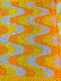 Wave Sequin Stretch Velvet 54" Wide| New Creations Fabric & Foam Inc. - New Creations Fabric & Foam Inc
