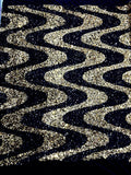 Wave Sequin Stretch Velvet 54" Wide| New Creations Fabric & Foam Inc. - New Creations Fabric & Foam Inc