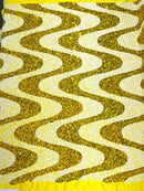 Wave Sequin Stretch Velvet 54" Wide| New Creations Fabric & Foam Inc. - New Creations Fabric & Foam Inc