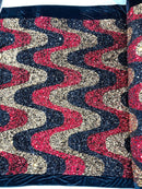 Wave Sequin Stretch Velvet 54" Wide| New Creations Fabric & Foam Inc. - New Creations Fabric & Foam Inc