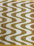 Wave Sequin Stretch Velvet 54" Wide| New Creations Fabric & Foam Inc. - New Creations Fabric & Foam Inc