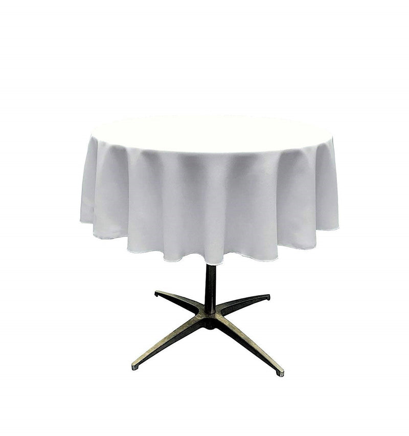 60" ROUND POLY POPLIN SEAMLESS TABLECLOTH