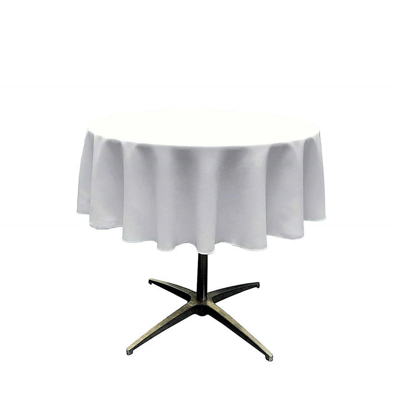 48" Round Polyester Poplin Seamless Tablecloth - Wedding Decoration Tablecloth