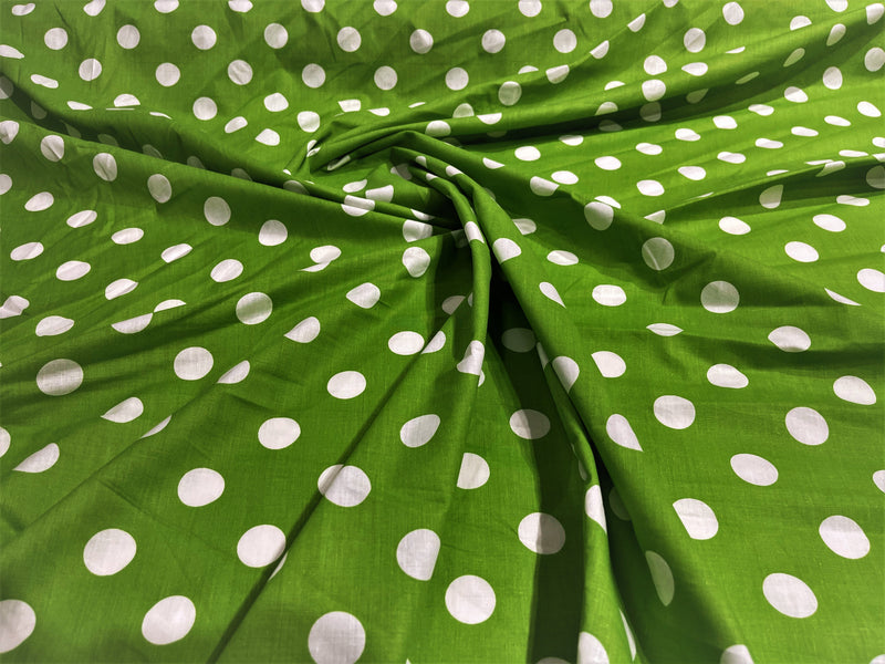 POLKA DOT POLY COTTON (by the yard)