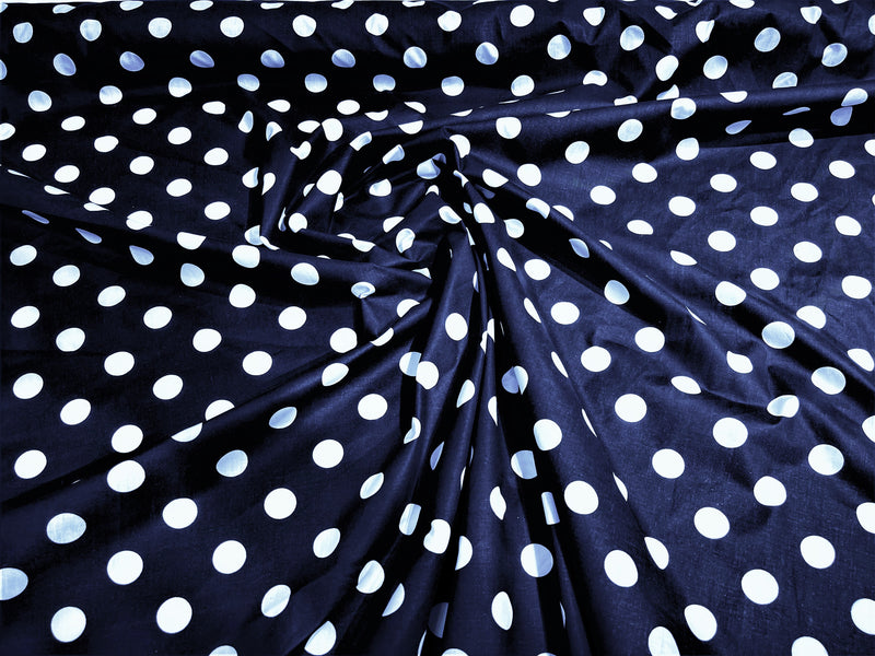 POLKA DOT POLY COTTON (by the yard)