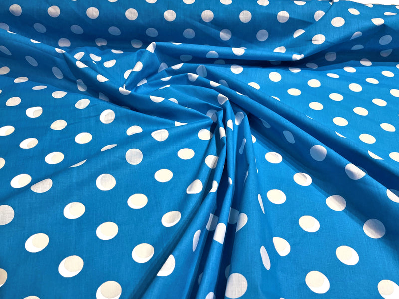 POLKA DOT POLY COTTON (by the yard)