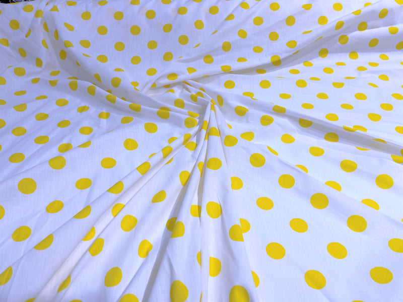 POLKA DOT POLY COTTON (by the yard)