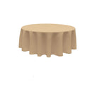 120" ROUND POLYESTER POPLIN TABLECLOTH - New Creations Fabric & Foam Inc