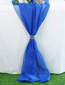 14" Wide Extra Long, Chiffon Wedding Table Runner - New Creations Fabric & Foam Inc