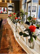 14" Wide Extra Long, Chiffon Wedding Table Runner - New Creations Fabric & Foam Inc