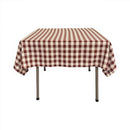 30"x30" SQUARE TABLECLOTH POLYESTER CHECKERED. - New Creations Fabric & Foam Inc