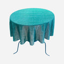36" ROUND FULL COVERED GLITTER SHIMMER TABLECLOTH - New Creations Fabric & Foam Inc