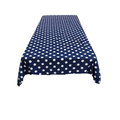 36" x 36" Square Big Polka Dot Poly Cotton Tablecloth - New Creations Fabric & Foam Inc