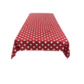 36" x 36" Square Big Polka Dot Poly Cotton Tablecloth - New Creations Fabric & Foam Inc