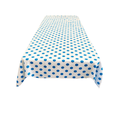36" x 36" Square Big Polka Dot Poly Cotton Tablecloth - New Creations Fabric & Foam Inc