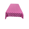 36" x 36" Square Big Polka Dot Poly Cotton Tablecloth - New Creations Fabric & Foam Inc