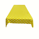36" x 36" Square Big Polka Dot Poly Cotton Tablecloth - New Creations Fabric & Foam Inc