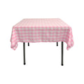 36" x 36" Square Tablecloth for 24" Square Small Coffee Table with 6" Drop, Polyester Checkered Gingham Plaid Table Overlay - New Creations Fabric & Foam Inc