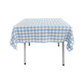 36" x 36" Square Tablecloth for 24" Square Small Coffee Table with 6" Drop, Polyester Checkered Gingham Plaid Table Overlay - New Creations Fabric & Foam Inc