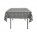 42" x 42" Square Tablecloth for 30" Square Small Coffee Table with 6" Drop, Polyester Checkered Gingham Plaid Table Overlay - New Creations Fabric & Foam Inc