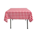 42" x 42" Square Tablecloth for 30" Square Small Coffee Table with 6" Drop, Polyester Checkered Gingham Plaid Table Overlay - New Creations Fabric & Foam Inc