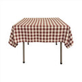 42" x 42" Square Tablecloth for 30" Square Small Coffee Table with 6" Drop, Polyester Checkered Gingham Plaid Table Overlay - New Creations Fabric & Foam Inc