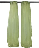 4.5 Feet Wide x 9 Feet High, Polyester Sheer Mirror Organza Backdrop Drape, Curtain Panels, Room Divider, 1 Pair. - New Creations Fabric & Foam Inc