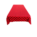 45" x 45" Square Big Polka Dot Poly Cotton Tablecloth - New Creations Fabric & Foam Inc