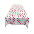 45" x 45" Square Big Polka Dot Poly Cotton Tablecloth - New Creations Fabric & Foam Inc
