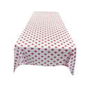 45" x 45" Square Big Polka Dot Poly Cotton Tablecloth - New Creations Fabric & Foam Inc