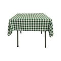 48" x 48" Square Tablecloth for 36" Square Small Coffee Table with 6" Drop, Polyester Checkered Gingham Plaid Table Overlay - New Creations Fabric & Foam Inc