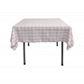 58" x 58" Square Tablecloth for 46" Square Small Coffee Table with 6" Drop, Polyester Checkered Gingham Plaid Table Overlay - New Creations Fabric & Foam Inc