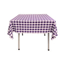 58" x 58" Square Tablecloth for 46" Square Small Coffee Table with 6" Drop, Polyester Checkered Gingham Plaid Table Overlay - New Creations Fabric & Foam Inc