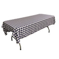 60" Wide x 72" Long Rectangular Polyester Poplin Gingham Checkered Tablecloth - New Creations Fabric & Foam Inc