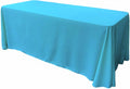 90" Wide by 108" Long Rectangular Polyester Poplin Seamless Tablecloth - Rounded Corners - New Creations Fabric & Foam Inc